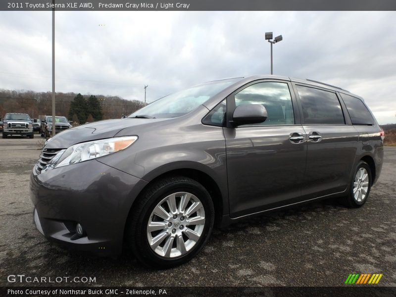 Predawn Gray Mica / Light Gray 2011 Toyota Sienna XLE AWD