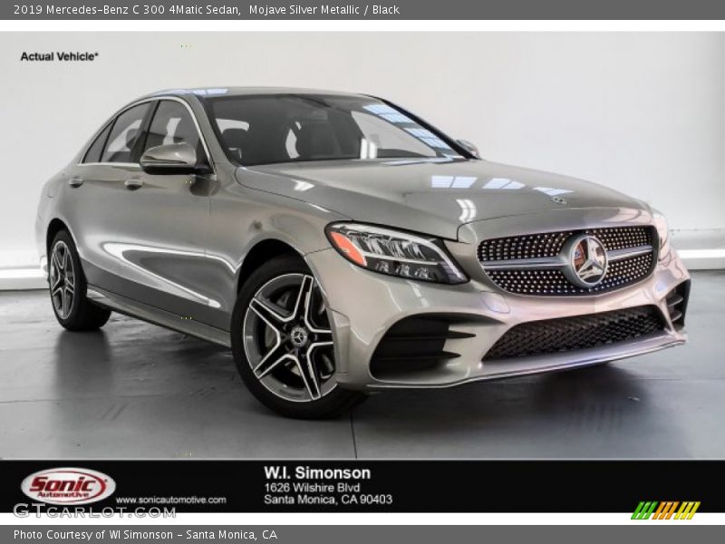 Mojave Silver Metallic / Black 2019 Mercedes-Benz C 300 4Matic Sedan