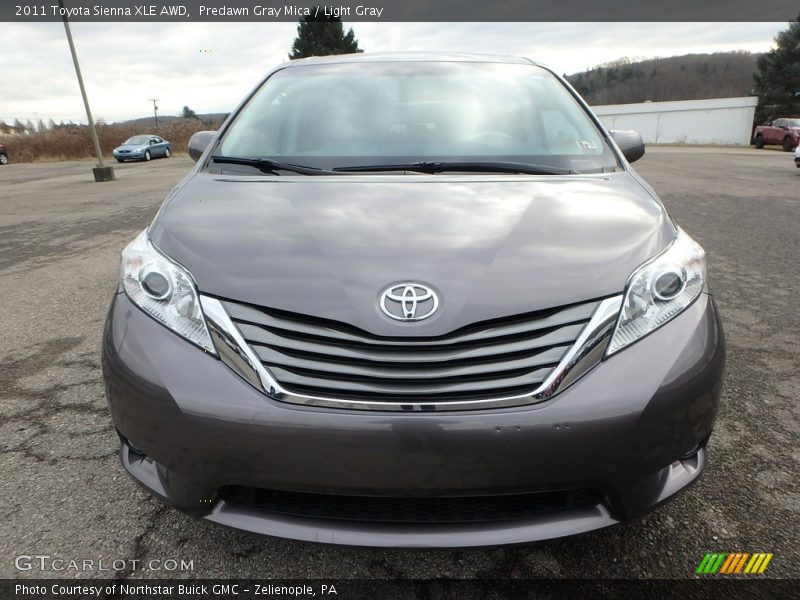 Predawn Gray Mica / Light Gray 2011 Toyota Sienna XLE AWD