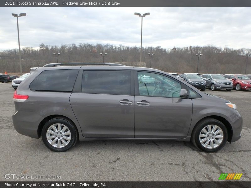 Predawn Gray Mica / Light Gray 2011 Toyota Sienna XLE AWD
