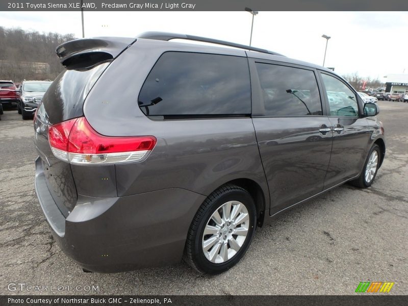 Predawn Gray Mica / Light Gray 2011 Toyota Sienna XLE AWD