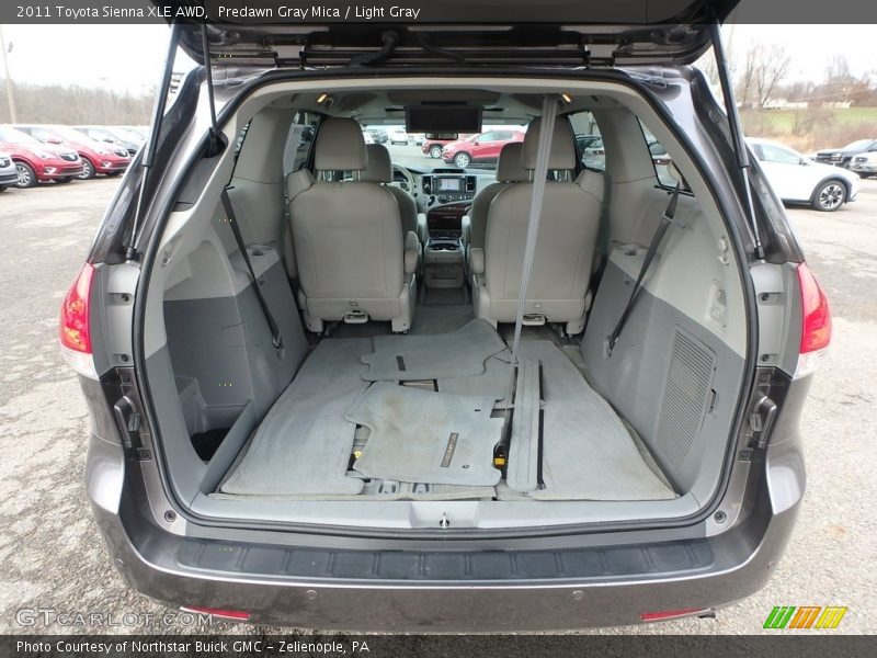 Predawn Gray Mica / Light Gray 2011 Toyota Sienna XLE AWD