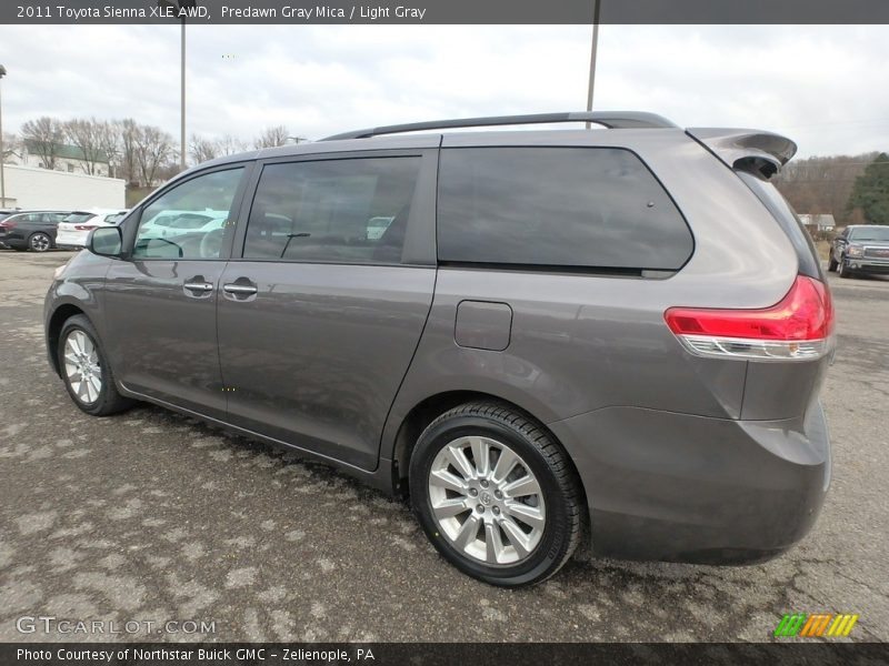 Predawn Gray Mica / Light Gray 2011 Toyota Sienna XLE AWD