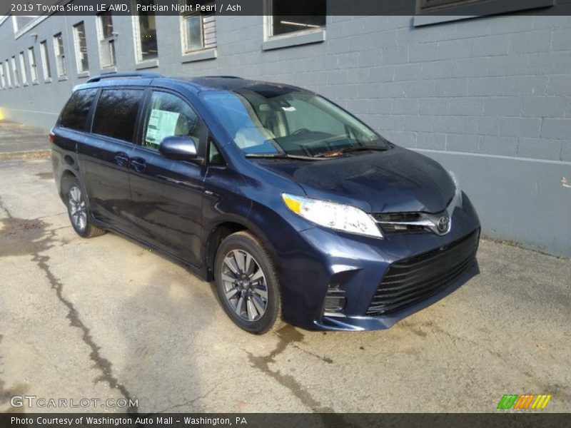 Parisian Night Pearl / Ash 2019 Toyota Sienna LE AWD