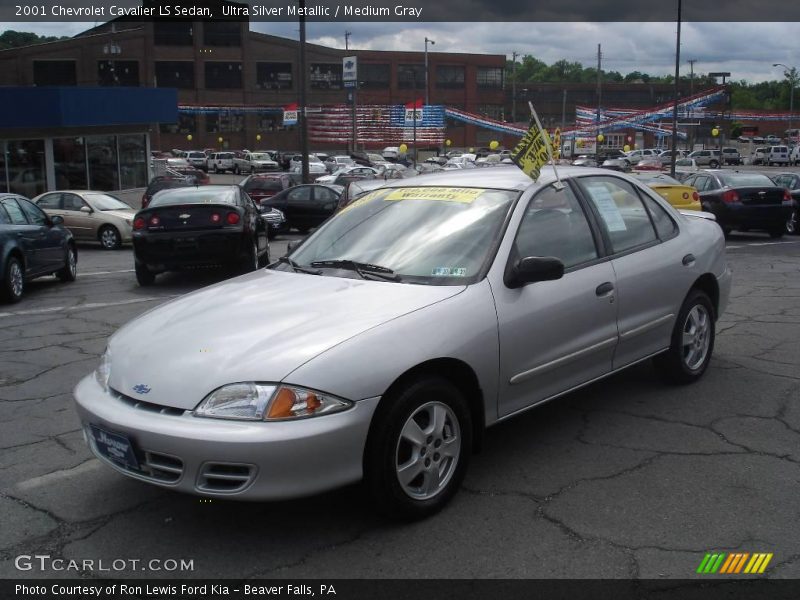 Ultra Silver Metallic / Medium Gray 2001 Chevrolet Cavalier LS Sedan