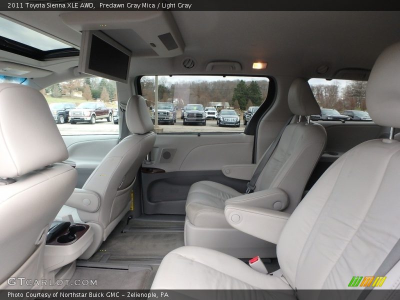 Predawn Gray Mica / Light Gray 2011 Toyota Sienna XLE AWD