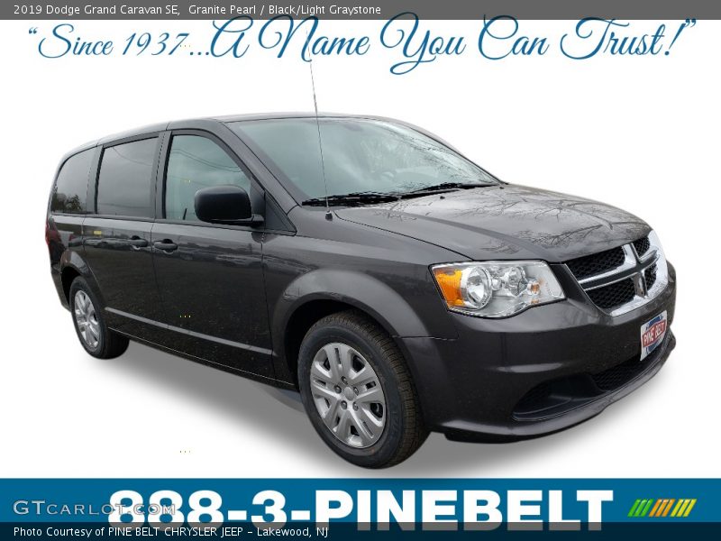 Granite Pearl / Black/Light Graystone 2019 Dodge Grand Caravan SE