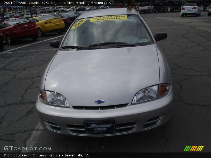 Ultra Silver Metallic / Medium Gray 2001 Chevrolet Cavalier LS Sedan