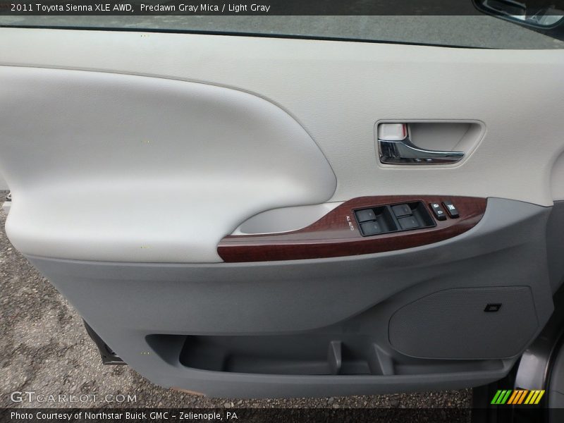 Predawn Gray Mica / Light Gray 2011 Toyota Sienna XLE AWD