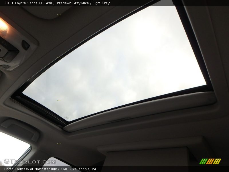 Predawn Gray Mica / Light Gray 2011 Toyota Sienna XLE AWD