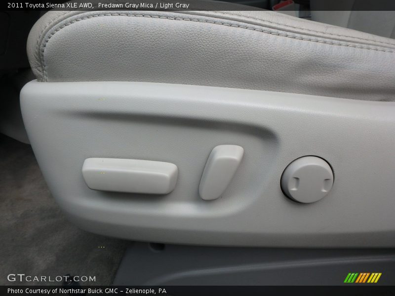 Predawn Gray Mica / Light Gray 2011 Toyota Sienna XLE AWD