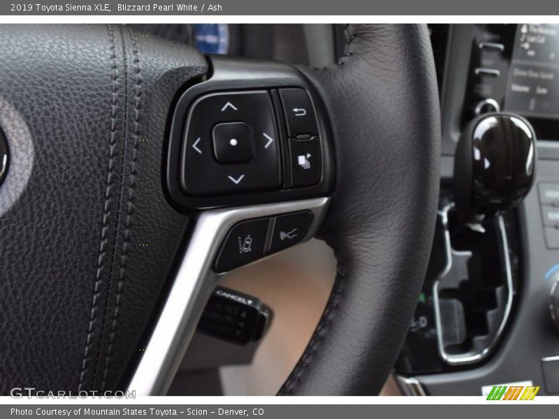 Blizzard Pearl White / Ash 2019 Toyota Sienna XLE