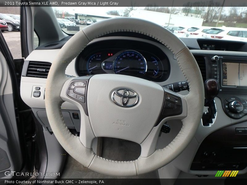 Predawn Gray Mica / Light Gray 2011 Toyota Sienna XLE AWD