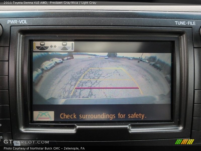 Predawn Gray Mica / Light Gray 2011 Toyota Sienna XLE AWD