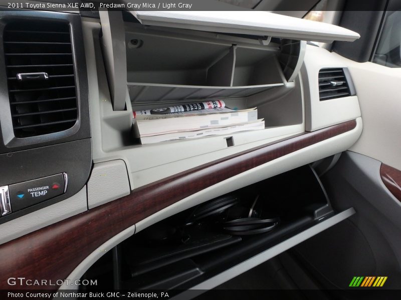 Predawn Gray Mica / Light Gray 2011 Toyota Sienna XLE AWD
