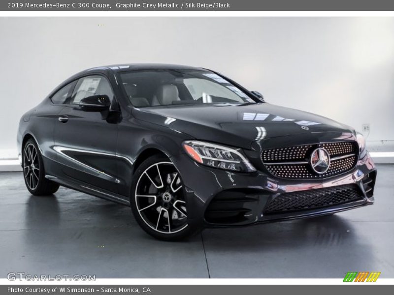 Graphite Grey Metallic / Silk Beige/Black 2019 Mercedes-Benz C 300 Coupe