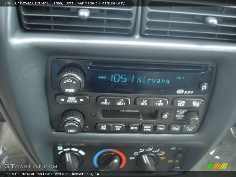 Ultra Silver Metallic / Medium Gray 2001 Chevrolet Cavalier LS Sedan