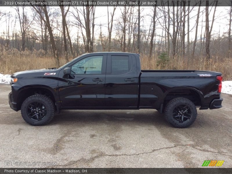 Black / Jet Black 2019 Chevrolet Silverado 1500 Custom Z71 Trail Boss Double Cab 4WD