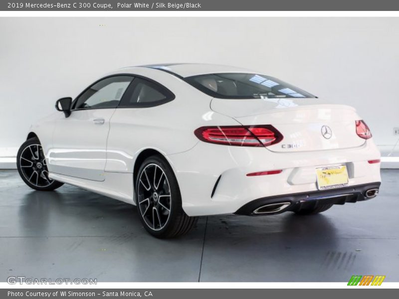Polar White / Silk Beige/Black 2019 Mercedes-Benz C 300 Coupe