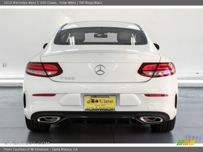 Polar White / Silk Beige/Black 2019 Mercedes-Benz C 300 Coupe