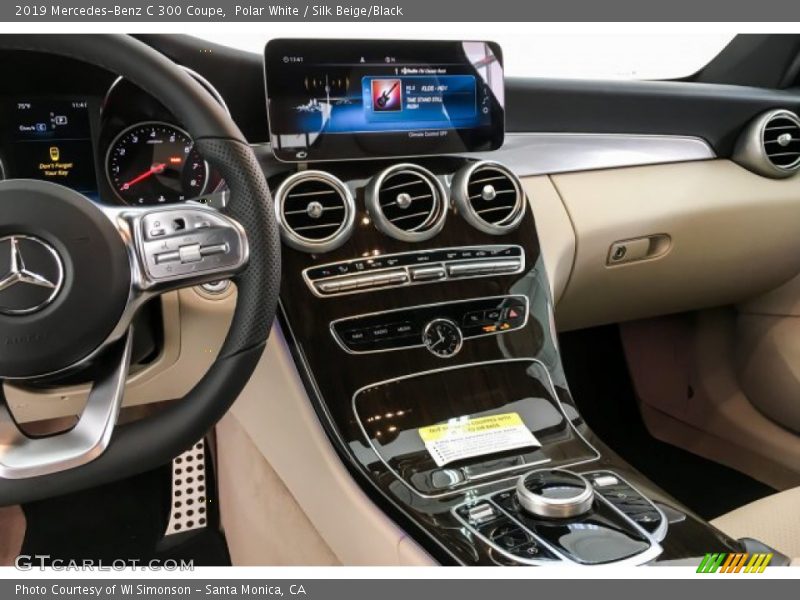 Polar White / Silk Beige/Black 2019 Mercedes-Benz C 300 Coupe