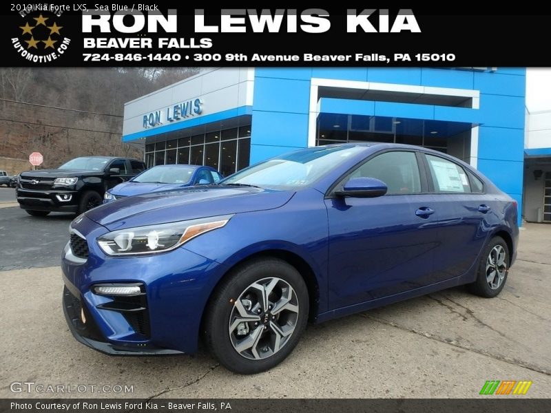 Sea Blue / Black 2019 Kia Forte LXS