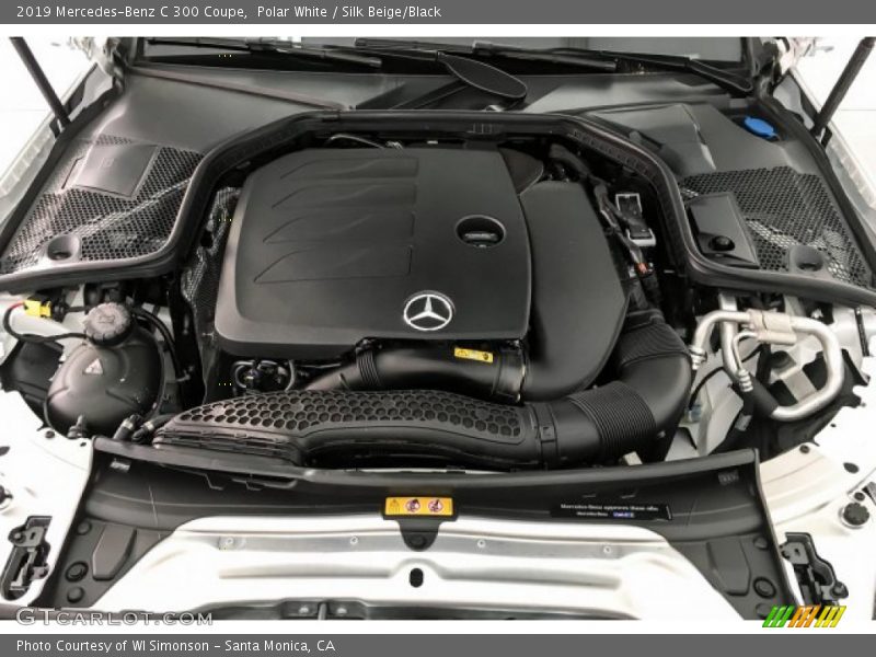 Polar White / Silk Beige/Black 2019 Mercedes-Benz C 300 Coupe
