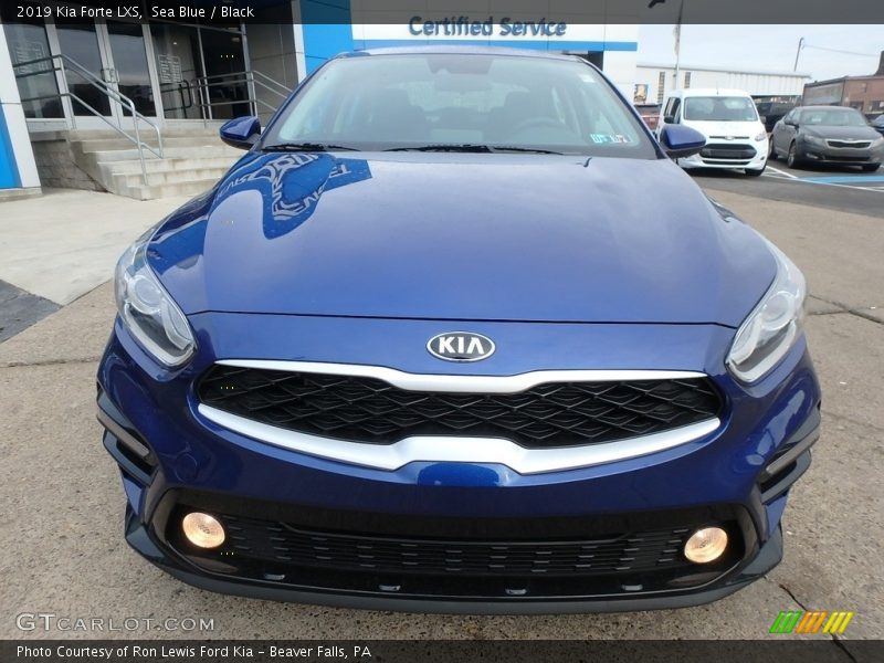 Sea Blue / Black 2019 Kia Forte LXS