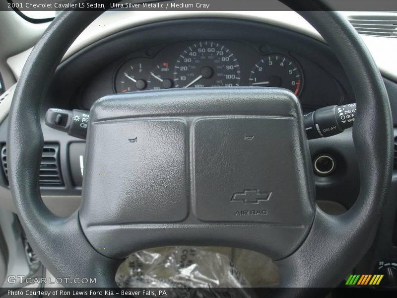 Ultra Silver Metallic / Medium Gray 2001 Chevrolet Cavalier LS Sedan
