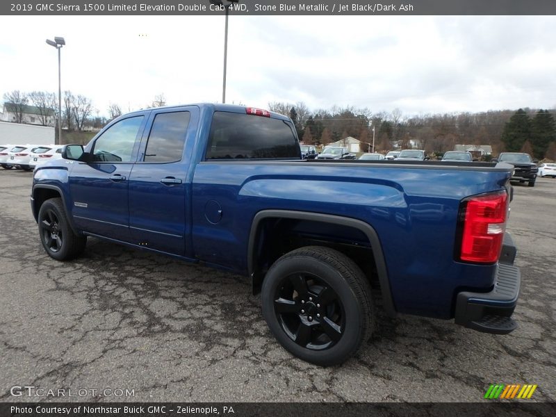 Stone Blue Metallic / Jet Black/Dark Ash 2019 GMC Sierra 1500 Limited Elevation Double Cab 4WD