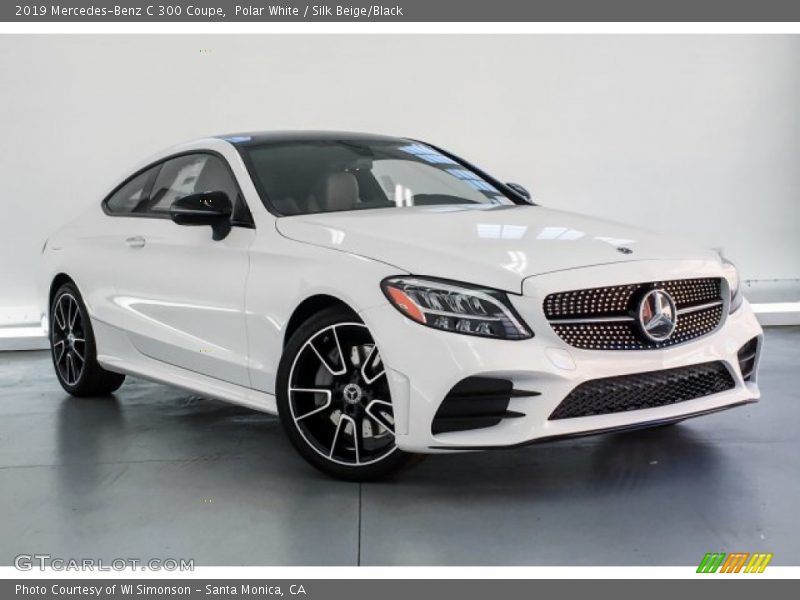Polar White / Silk Beige/Black 2019 Mercedes-Benz C 300 Coupe