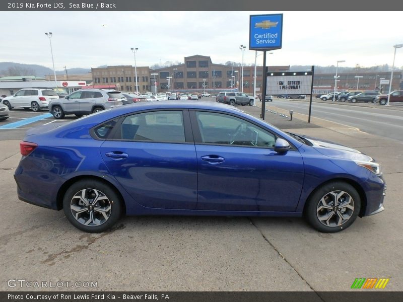 Sea Blue / Black 2019 Kia Forte LXS