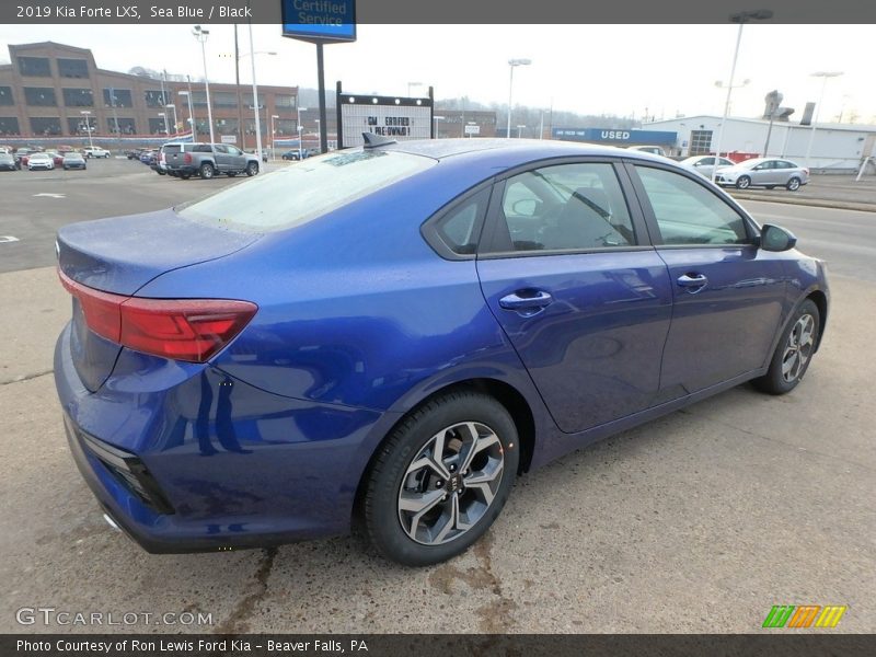 Sea Blue / Black 2019 Kia Forte LXS