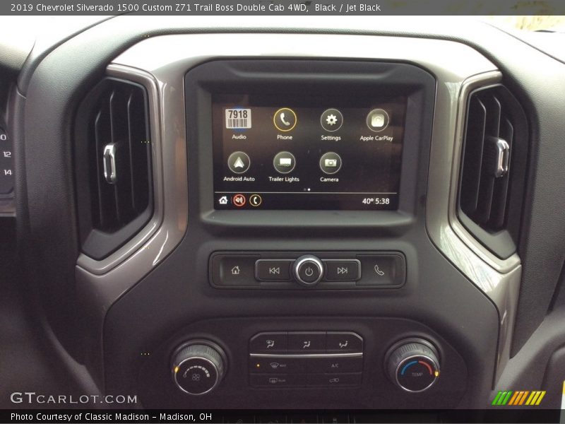 Black / Jet Black 2019 Chevrolet Silverado 1500 Custom Z71 Trail Boss Double Cab 4WD