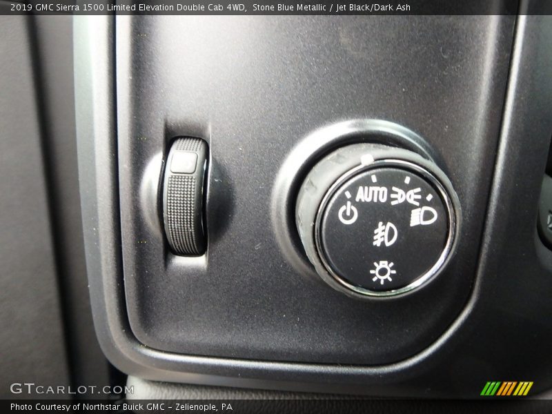 Stone Blue Metallic / Jet Black/Dark Ash 2019 GMC Sierra 1500 Limited Elevation Double Cab 4WD