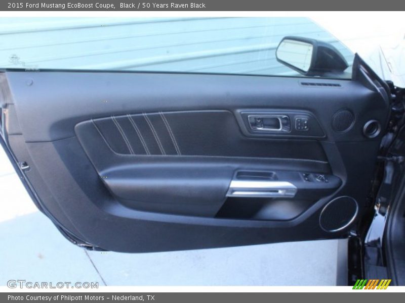 Black / 50 Years Raven Black 2015 Ford Mustang EcoBoost Coupe