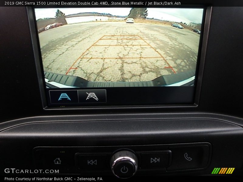 Stone Blue Metallic / Jet Black/Dark Ash 2019 GMC Sierra 1500 Limited Elevation Double Cab 4WD