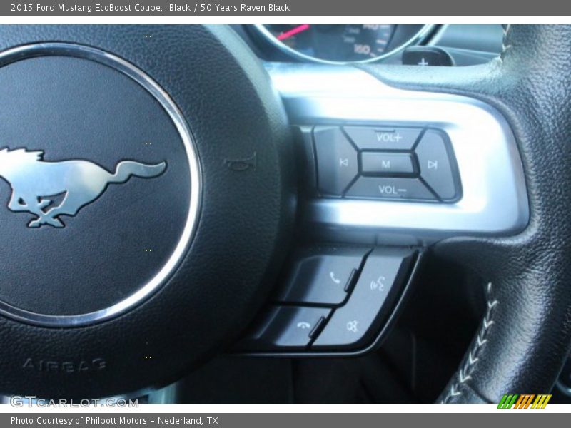 Black / 50 Years Raven Black 2015 Ford Mustang EcoBoost Coupe