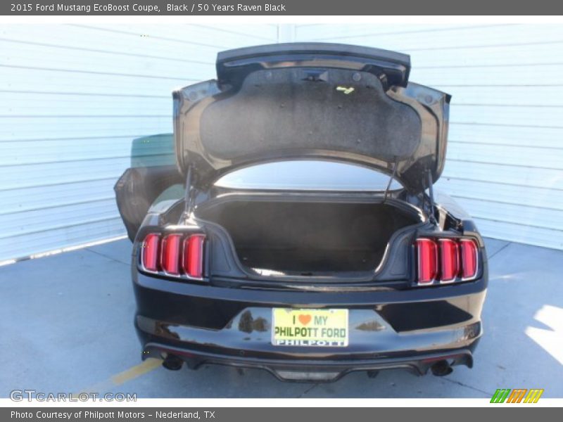 Black / 50 Years Raven Black 2015 Ford Mustang EcoBoost Coupe