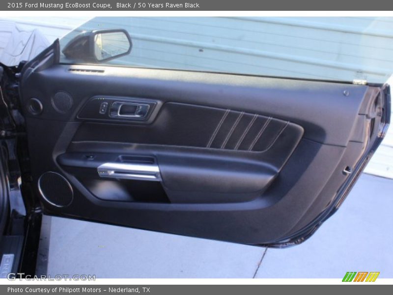 Black / 50 Years Raven Black 2015 Ford Mustang EcoBoost Coupe