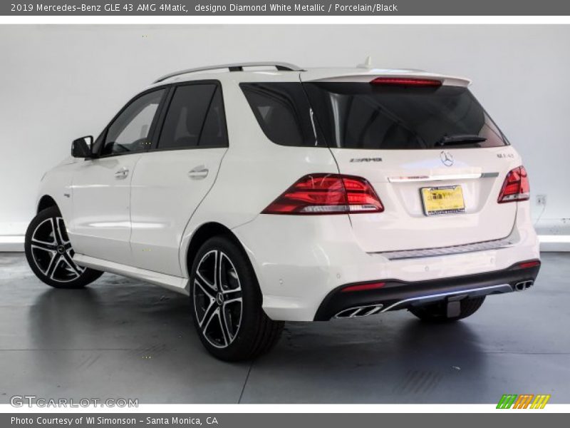 designo Diamond White Metallic / Porcelain/Black 2019 Mercedes-Benz GLE 43 AMG 4Matic