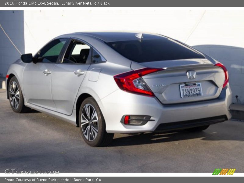 Lunar Silver Metallic / Black 2016 Honda Civic EX-L Sedan