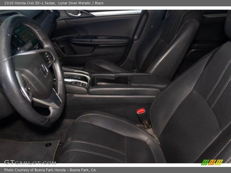 Lunar Silver Metallic / Black 2016 Honda Civic EX-L Sedan