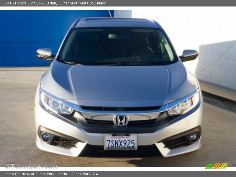 Lunar Silver Metallic / Black 2016 Honda Civic EX-L Sedan