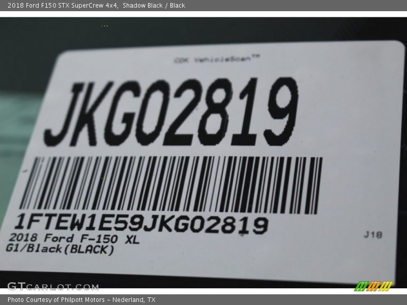 Shadow Black / Black 2018 Ford F150 STX SuperCrew 4x4
