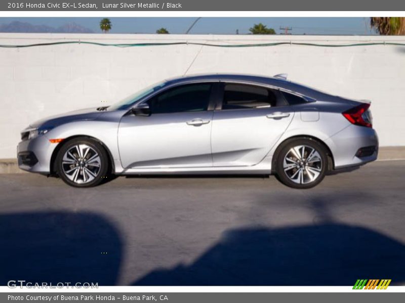Lunar Silver Metallic / Black 2016 Honda Civic EX-L Sedan