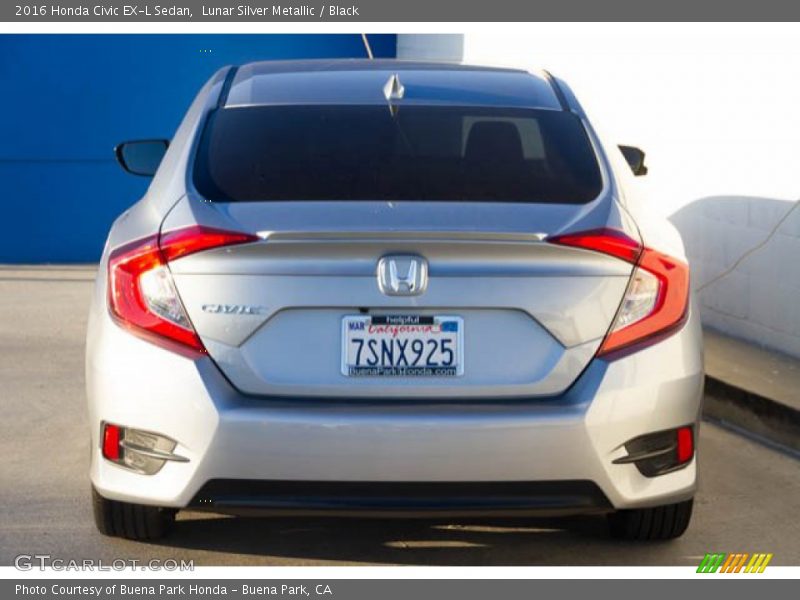 Lunar Silver Metallic / Black 2016 Honda Civic EX-L Sedan
