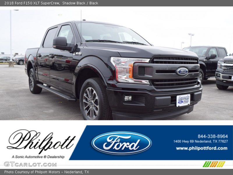 Shadow Black / Black 2018 Ford F150 XLT SuperCrew