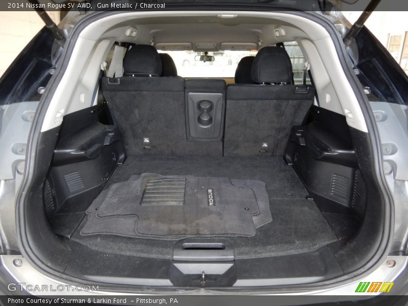 Gun Metallic / Charcoal 2014 Nissan Rogue SV AWD
