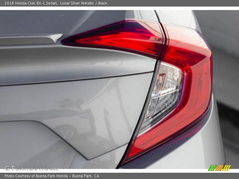Lunar Silver Metallic / Black 2016 Honda Civic EX-L Sedan